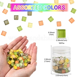 8 Colors 20Pcs Transparent Glass Cabochon&nbsp;GLAA-YW0003-66A