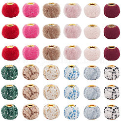 120Pcs 12 Colors Cloth European Beads&nbsp;FIND-PA0001-26