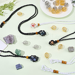 6Pcs 2 Colors Adjustable Braided Waxed Cord Macrame Pouch Necklace Making&nbsp;FIND-SC0023-88