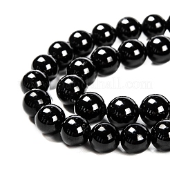 Grade A Natural Tourmaline Round Bead Strands&nbsp;G-L417-10-8mm