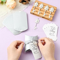 Alloy and Paper and Polyester Ribbon Bottle Beer Opener&nbsp;AJEW-CJC0022-01