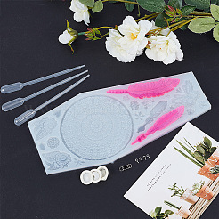 DIY Woven Net/Web Pendant Makings&nbsp;DIY-SC0001-12