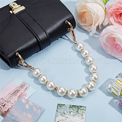 Plastic Imitation Pearl Beads Bag Chain Straps&nbsp;FIND-WH20009-37G