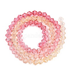 Gradient Color Baking Paint Glass Bead Strands&nbsp;LS-DGLA-A039-T6mm-A02