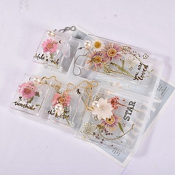DIY Silicone Rectangle Badge Reel Pendant Molds&nbsp;LS-DIY-G079-17