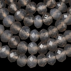 Natural Grey Agate Bead Strands&nbsp;G-D344-A19-03