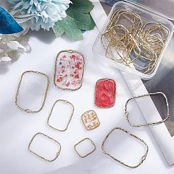 36Pcs 3 Styles Alloy Open Back Bezel Pendants&nbsp;FIND-CA0006-07