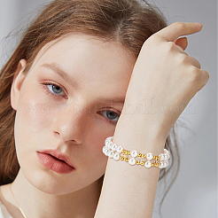 20Pcs 5 Style Rack Plating Brass Pave Clear Cubic Zirconia Flower Slide Charms&nbsp;KK-BC0012-86