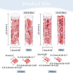 452Pcs 2 Style 2-Hole Opaque Glass Seed Beads&nbsp;SEED-NB0001-76