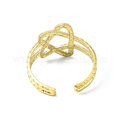 Ion Plating(IP) 304 Stainless Steel Open Cuff Ring&nbsp;RJEW-L109-026G