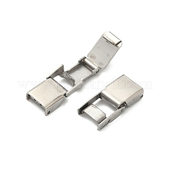 201 Stainless Steel Watch Band Clasps&nbsp;STAS-K252-14A-P