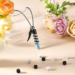 1Pc Wing 304 Stainless Steel Pendant Urn Ashes Necklaces&nbsp;NJEW-FG0001-28EB