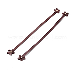 Flower End Cowhide Leather Sew On Bag Handles&nbsp;FIND-D027-11A