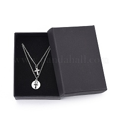 Non-Tarnish 304 Stainless Steel Tiered Necklaces&nbsp;NJEW-JN02350-02