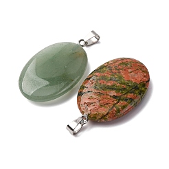 Natural & Synthetic Mixed Gemstone Pendants&nbsp;G-K354-12