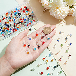 288Pcs 12 Colors Glass Pendants&nbsp;GLAA-PH0002-51