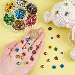 210Pcs 7 Colors Plastic Craft Eyes&nbsp;KY-WH0046-84
