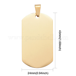 PVD Vacuum Plating 304 Stainless Steel Big Pendants&nbsp;LS-STAS-I140-19E-G