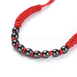 Adjustable Nylon Cord Braided Bead Bracelets&nbsp;BJEW-JB04426-01