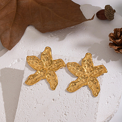 304 Stainless Steel Starfish Stud Earrings&nbsp;FR8971