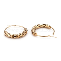 304 Stainless Steel Mesh Hoop Earrings&nbsp;EJEW-O096-07G
