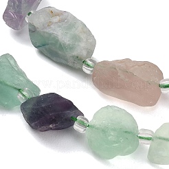 Natural Rainbow Fluorite Beads Strands&nbsp;GG-CBA0B77-A07-03