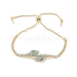 Aloy Rhinestone Slider Bracelets&nbsp;BJEW-H206-01G
