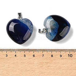 Dyed & Heated Natural Crystal Core Agate Pendants&nbsp;GG-CBACB71-04P-01