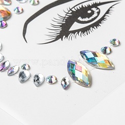 Acrylic Face Gems Stickers&nbsp;MRMJ-F014-09