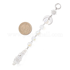 Glass Cone Round Hanging Suncatchers&nbsp;HJEW-JM04604-02