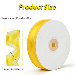 1Roll Solid Color Organza Ribbons&nbsp;ORIB-CY0001-02H