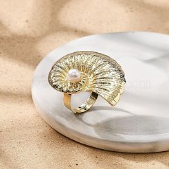 Conch Alloy Adjustable Rings for Women&nbsp;LS-RJEW-B108-03KCG