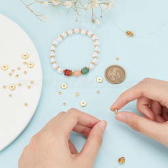 60Pcs 3 Styes Brass Beads&nbsp;KK-BC0012-30