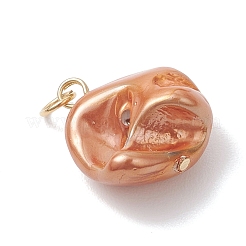 Dyed Natural Keshi Pearl Pendants&nbsp;PALLOY-JF04837