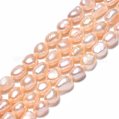 Natural Cultured Freshwater Pearl Beads Strands&nbsp;PEAR-N014-05A