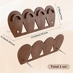 1 Set 1-Tier Wood Jewelry Display Stands&nbsp;ODIS-SC0001-14A