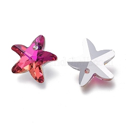 Electroplate Glass Charms&nbsp;X-GLAA-H101-B-01