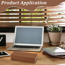 Rectangle PU Leather Pen Storage Boxes&nbsp;CON-WH0107-33A