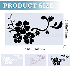 12Pcs 3 Colors PET Self-Adhesive Stickers&nbsp;STIC-GF0001-26