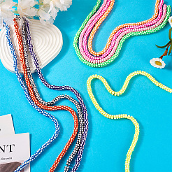 9 Strands 9 Colors Handmade Polymer Clay Beads&nbsp;CLAY-TA0001-53