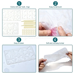 DIY Butterfly Charm Pendant Silicone Molds for DIY Earring Making&nbsp;DIY-YW0009-41