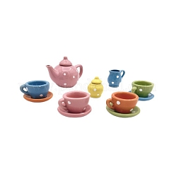 7Pcs Porcelain Tea Set Miniature Ornaments&nbsp;PW-WG66AC7-01