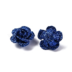 3D Rose Flower Baking Paint Aluminum Beads&nbsp;FIND-L019-01A