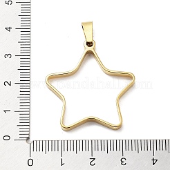304 Stainless Steel Open Back Bezel Pendants&nbsp;STAS-Z091-05G-07