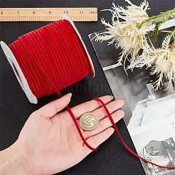 Polyester Velvet Ribbon for Gift Packing and Festival Decoration&nbsp;SRIB-M001-4mm-260