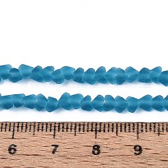 Frosted Transparent Glass Beads Strands&nbsp;LS-GLAA-N016-4mm-28