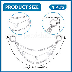 4Pcs Brass Boot Strap Chains&nbsp;HJEW-DR00118