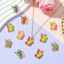 30Pcs 6 Colors Alloy Enamel Pendants&nbsp;FIND-CJ0002-71