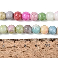 Opaque Ombre Effect Dyed Glass Beads Strands&nbsp;GLAA-Q106-04A-M02
