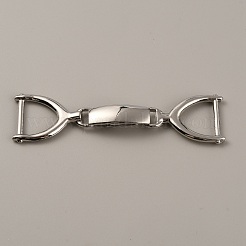 Zinc Alloy Fold Over Clasps&nbsp;FIND-WH0032-09P